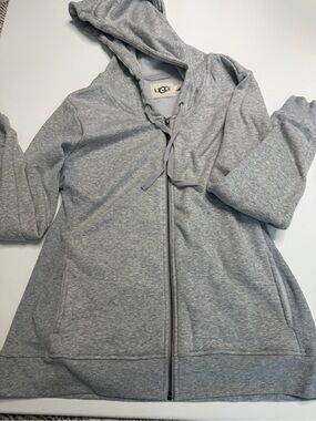 UGG Women's Light Gray Zip-Up Hoodie